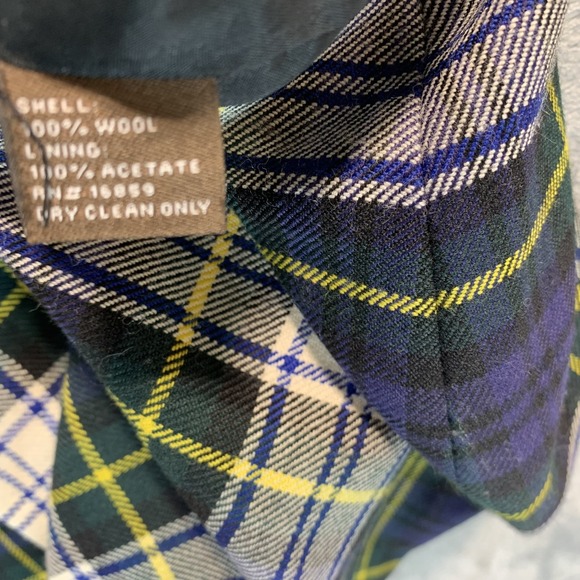 J McLaughlin Women's Skirt 4 Pencil Mini 100% Wool Plaid Academia Preppy Y2K - Picture 6 of 9